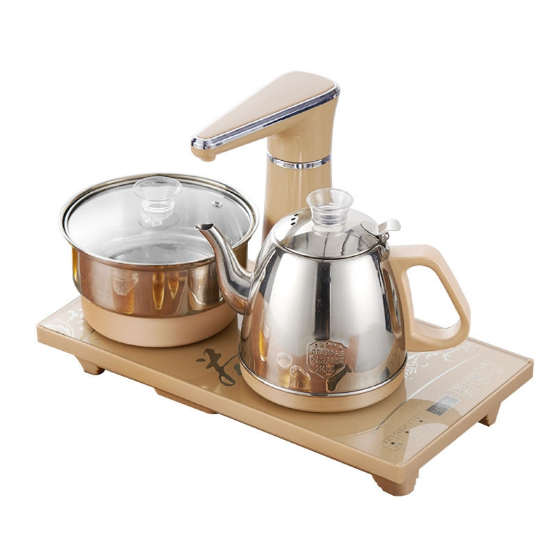 时光旧巷茶台烧水壶泡茶专用一体全自动上水电热水壶茶几茶桌嵌入式