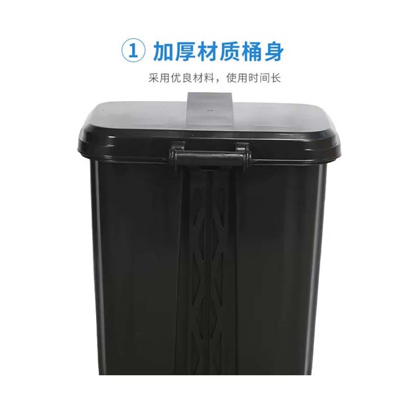伽隽 双桶分类垃圾桶 绿+灰100L 个高清大图