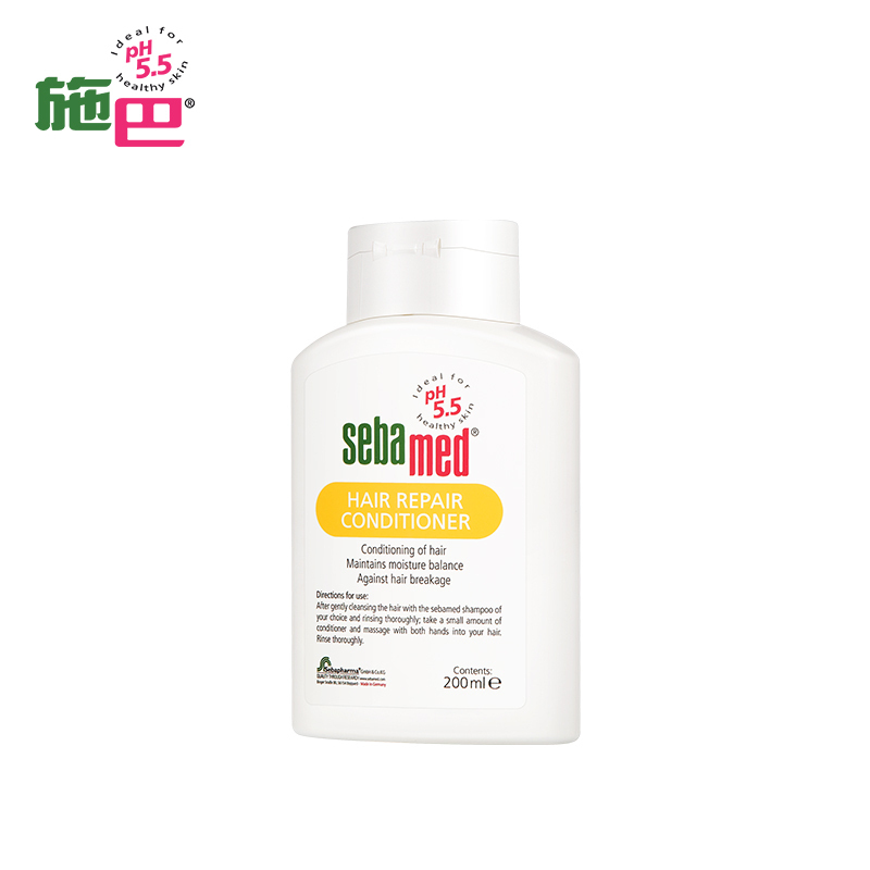 施巴(sebamed)修护护发露200ml 去屑洗发露400ml修护干枯烫染损伤发质 柔顺去毛躁滋润秀发护发露 孕妇适用