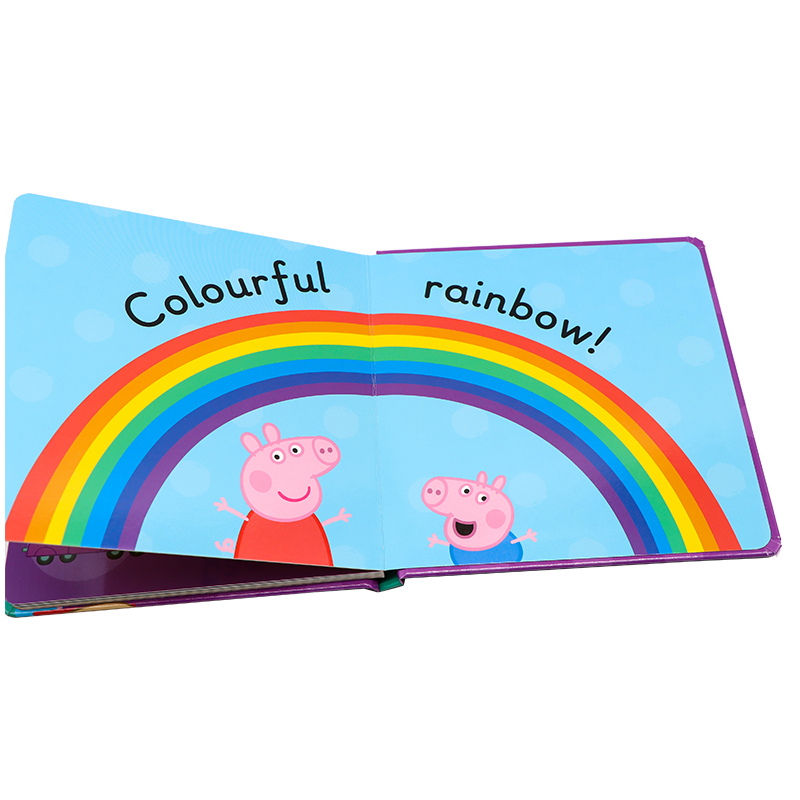 [正版]进口英文原版 Peppa Pig: Colours 粉红猪小妹 小猪佩奇带你一起学颜色 颜色书 纸板书
