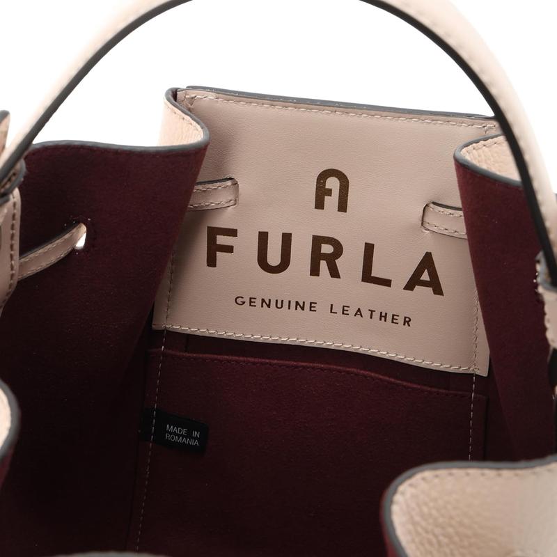 FURLA意大利设计优雅迷你抽绳链条包日常通勤小号手提斜挎两用包高清大图