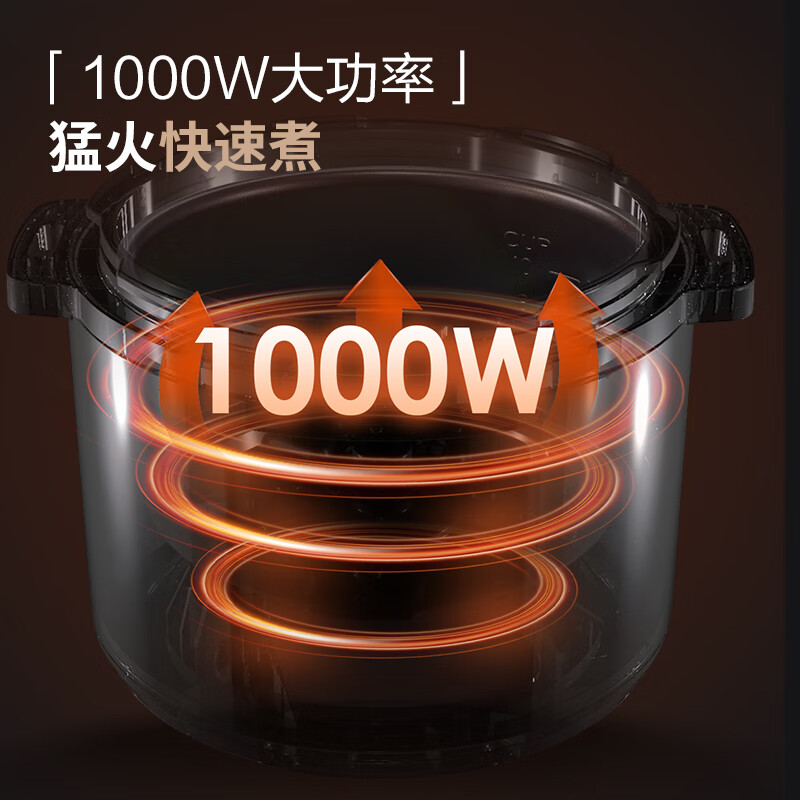美的(Midea)MY-50X3-301 电压力锅电饭煲 5L家用多功能不粘双胆开盖收汁 高压锅高清大图