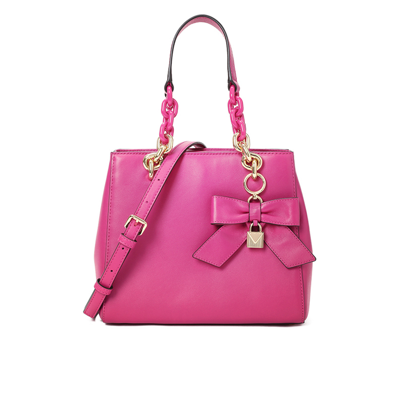 MICHAEL KORS 迈克高仕 女包 Cynthia 单肩斜跨包小号 蝴蝶结吊饰光面皮30H7GCYS5L