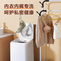 美的(Midea)波轮洗衣机全自动约3公斤+0.8kg迷你母婴内衣裤清洗机 洗脱一体分桶换桶MFB28-A21W