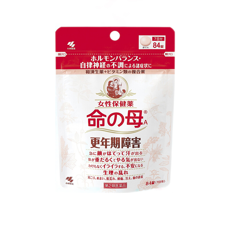 [日本原装进口]小林制药命之母改善调理女性更年期综合症月经不调贫血84粒