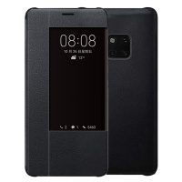 送钢化膜]溪特 华为mate20pro手机壳原装翻盖接听电话皮质保护套(6.39英寸)抗爆防摔商务视窗智能休眠皮套保护壳