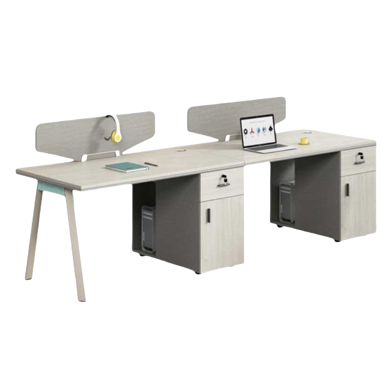 铭思达屏风办公桌E字双人位张高清大图