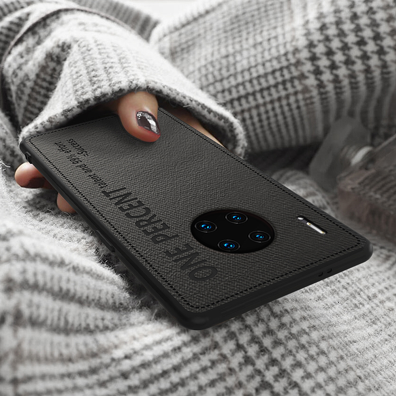 华为mate30pro手机壳5g版布艺轻薄mate30女款硅胶软边防摔真智力