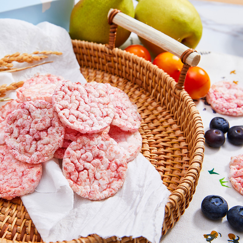 爷爷的农场 欧洲进口宝宝水果磨牙饼干婴幼儿零食小吃磨牙棒 梨子浆果味米饼 40g/盒