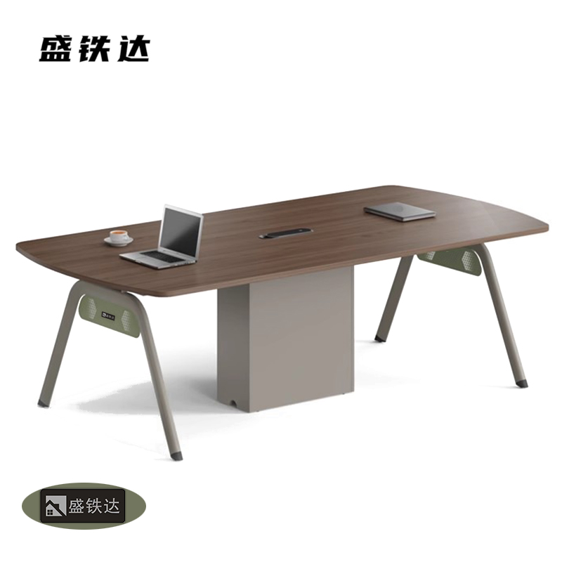 盛铁达 单板会议台2400*1200*750mm STD-XXAH06 张高清大图