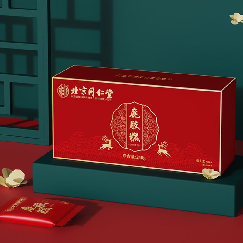 北京同仁堂鹿胶糕鹿皮枸杞