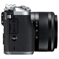 佳能(Canon) EOS M6银 (15-45mm+55-200mm )数码微单 双镜头套装 约2420万像素