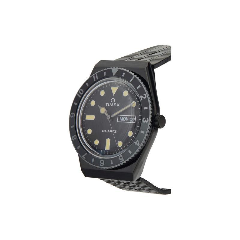 天美时timex38毫米qcolor系列不锈钢表壳男士石英手表