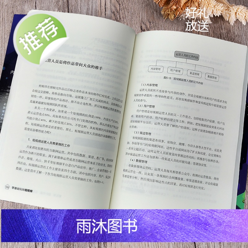 零基础玩转短视频 自媒体创意文案新媒体运营与制作 抖音号快速吸粉引流量指南变现策略案例分析社群营销推广创意直播带货书籍高清大图