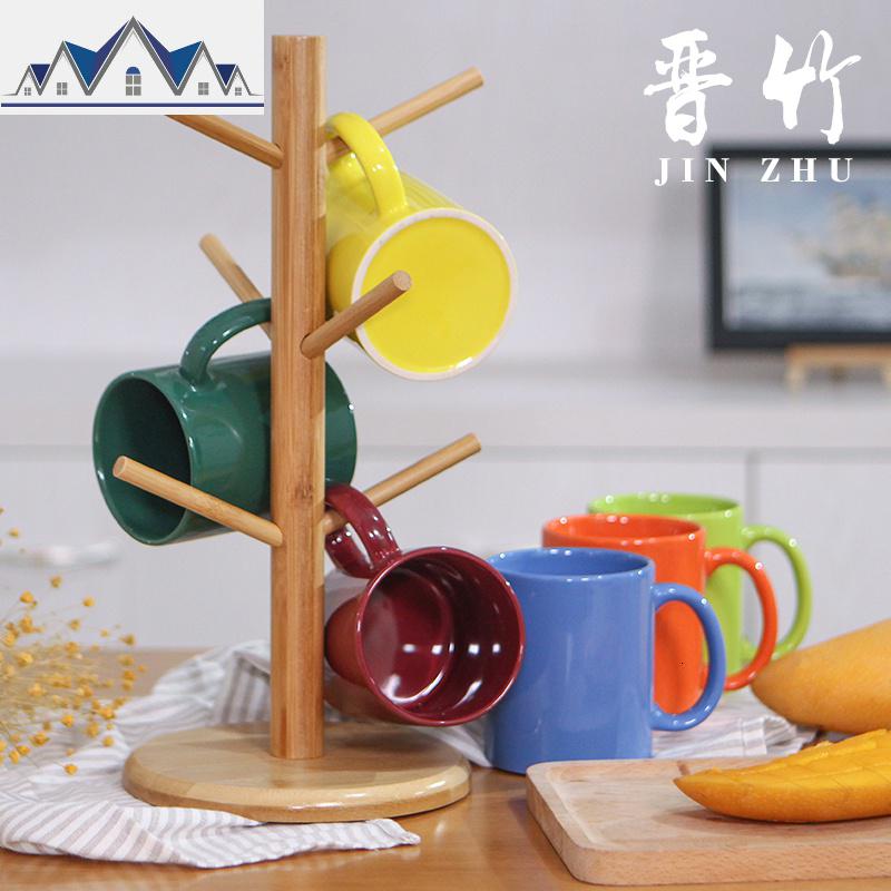 实木欧式创意倒挂红酒杯架子摆件家用高脚水杯架葡萄酒悬挂酒瓶架_273_362 圆形底盘杯架