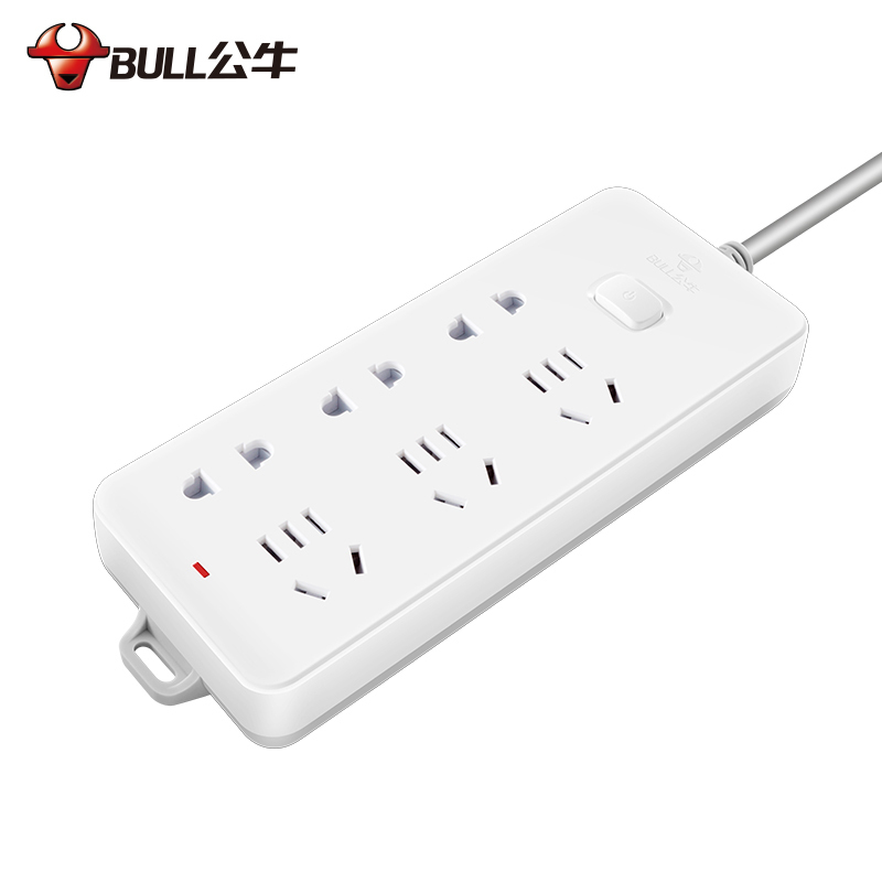 公牛(bull) 插座GN-402 5米带开关多用接拖线板六孔位电源插排插板插座
