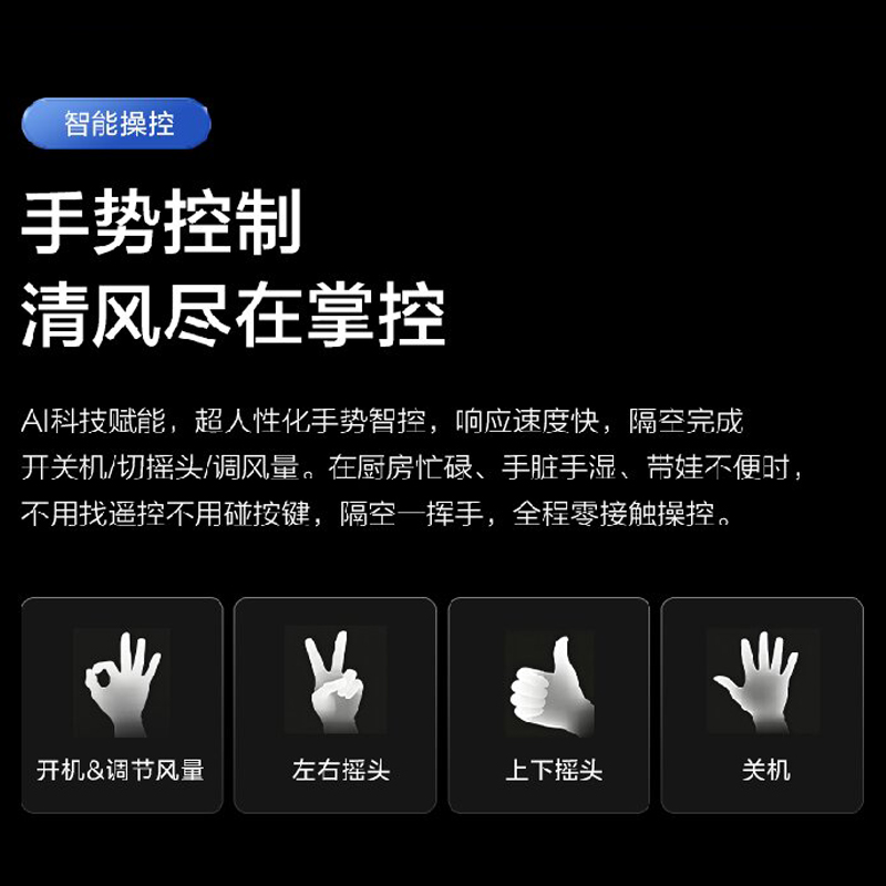 艾美特(Airmate)空气循环扇落地扇家用语音遥控手势智控等离子净化直流变频电风扇FA23-ASRDI129高清大图