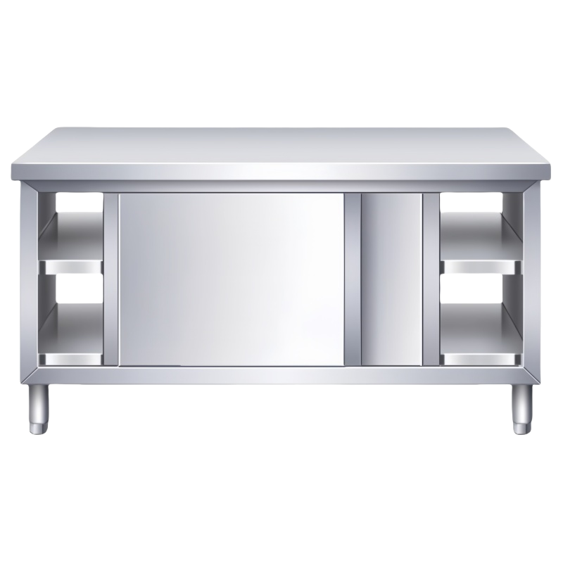 珂洋 不锈钢工作台 双通100*60*80cm 台高清大图