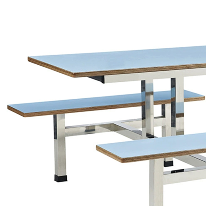 合祥源 连体餐桌椅组合 1450*1200*750mm QX-CZ26 单位:张高清大图