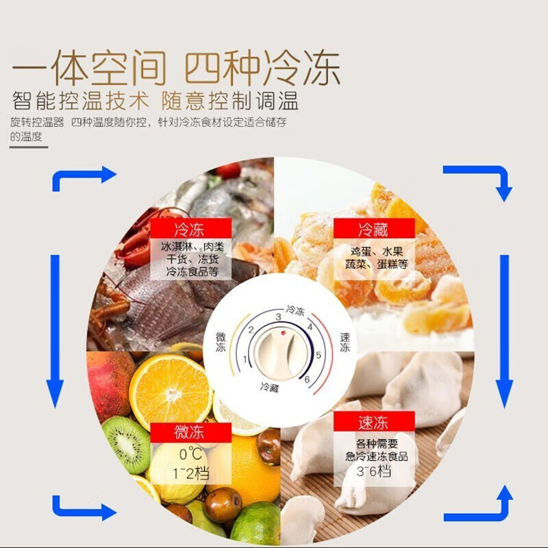 白雪(Baixue)338升冷柜超大容量平面玻璃门展示柜 卧式宽体海鲜冰柜 冷冻冷藏转换柜单温冰柜 SD/C-338FA
