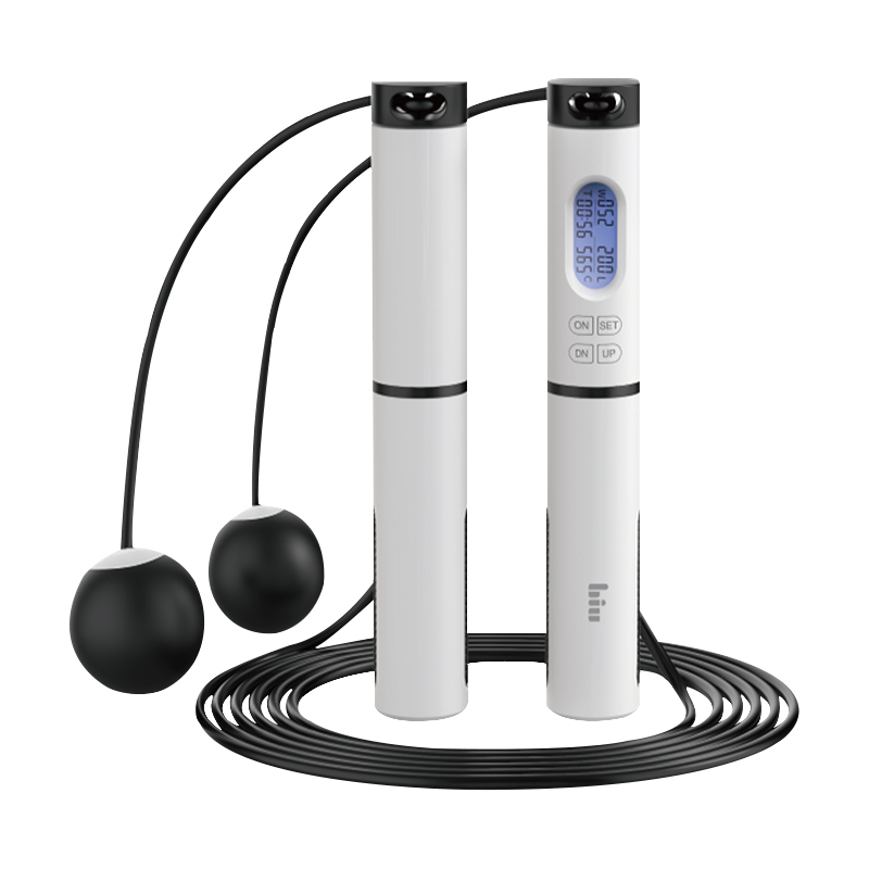 苏宁小Biu智能跳绳无绳两用成人健身减肥运动燃脂瘦身中考儿童专业训练健身一体式万向轴承磁控精准计数倒计时钢丝负重Pro