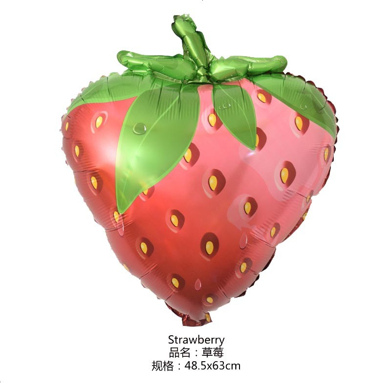 创意卡通铝膜气球节日庆典生日派对布置庆典装饰儿童气球水果菠萝