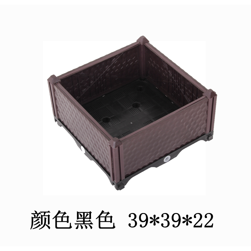 美帮汇加厚种植箱阳台种菜盆室外种花塑料花盆长方形花种菜箱高清大图