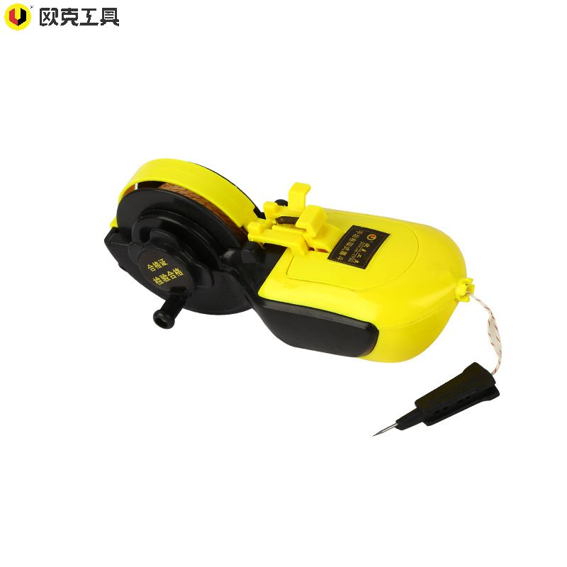 欧克 Ouke手动卷取式墨斗 塑料木工画线器 回弹仪手动划线器墨斗 手动卷取式墨斗30m OK-1755高清大图