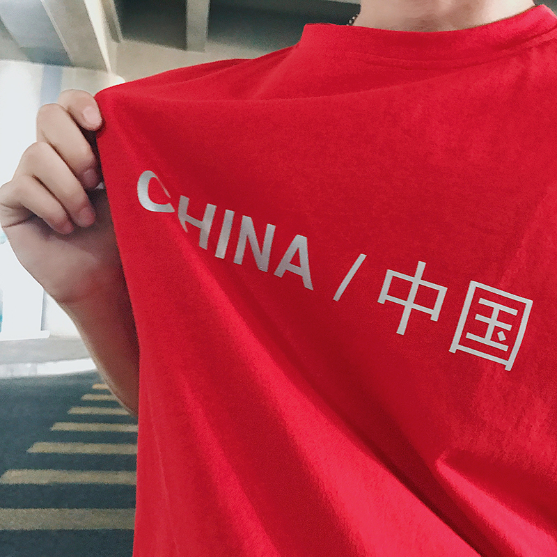 原创港风青少年宽松夜光印花针织背心夏款新款男士圆领无袖T恤衫