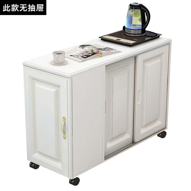 森美人简约欧式边几角几沙发边桌边柜储物柜储物收纳柜可移动小茶几 80长颜色备注右侧移门无抽屉80*40*61.5
