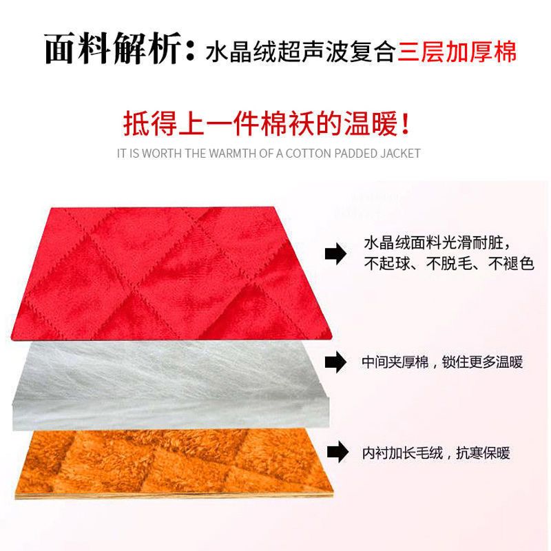 福袋随机发 180[建议120-140] 冬季加绒加厚中长款防寒保暖罩衣围裙防污厨房罩衣女外穿工作棉服