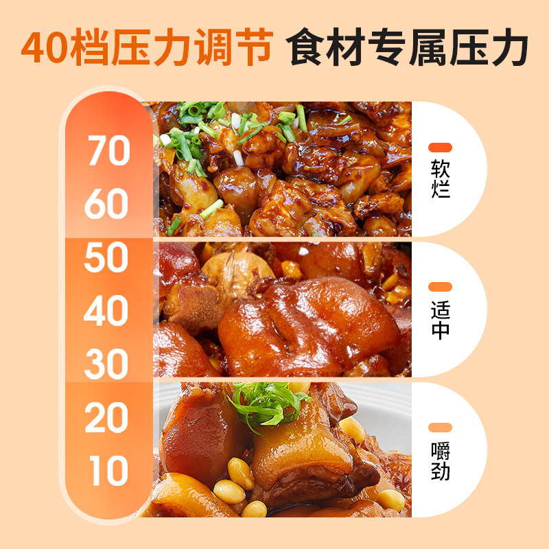 九阳50IHS9 电压力锅大容量智能家用5L铁釜双胆IH电磁加热压力煲