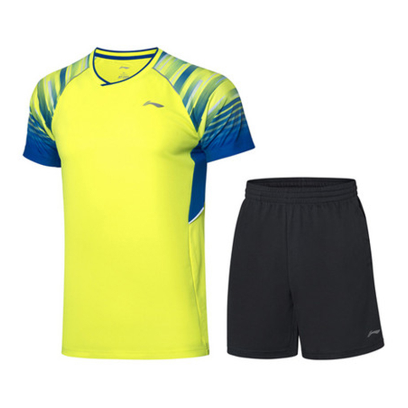 HORSENEW LI-NING 羽毛球乒乓球系列男子速干凉爽比赛套装