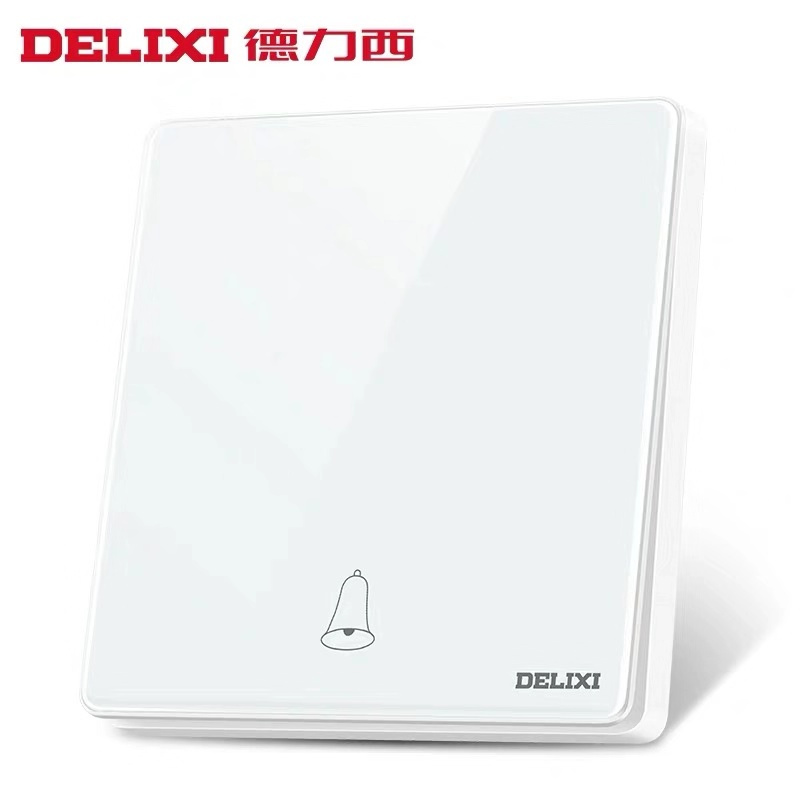 德力西 一位门铃开关 CD217-HA86大板白色