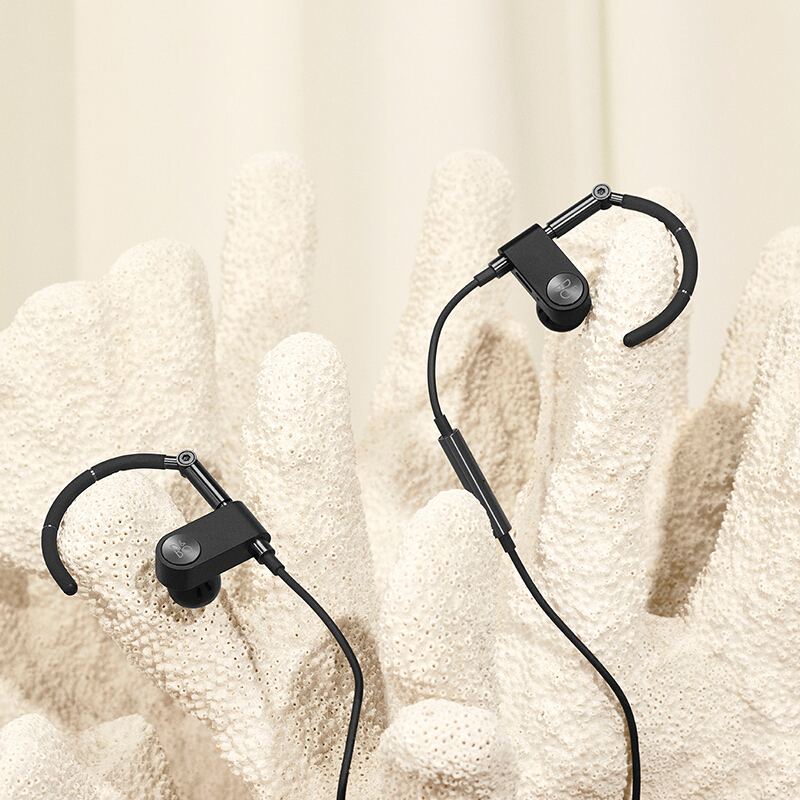 boearset耳挂式无线蓝牙运动耳机丹麦bo耳麦苹果通用耳塞黑色