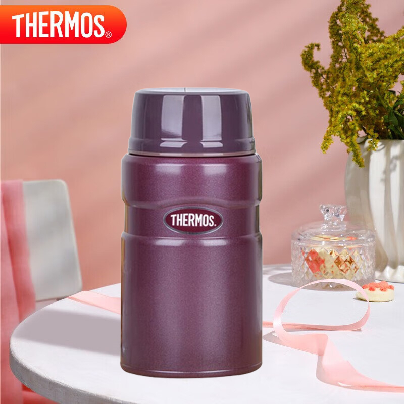 膳魔师(THERMOS)焖烧杯不锈钢咖啡色720ml