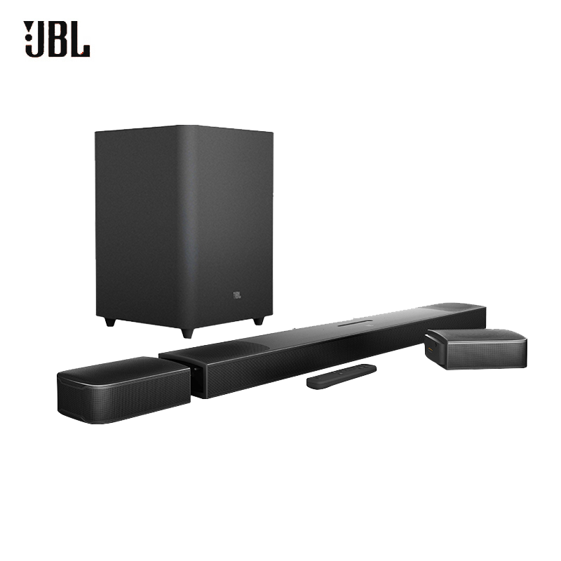 JBL BAR9.1无线蓝牙5.1.4家庭影院音响套装家用电视客厅3D环绕天空扬声器杜比全景声4K传输回音壁音箱无线环绕