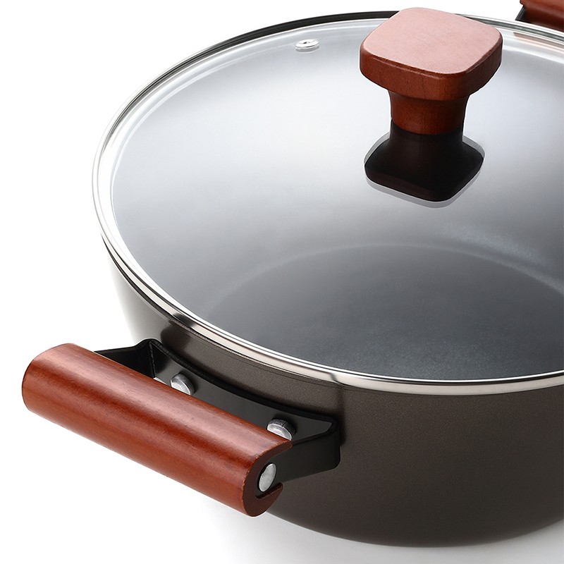 德世朗 博堡系列 悦味精铁不粘锅两件套 BDY-TZ612A高清大图