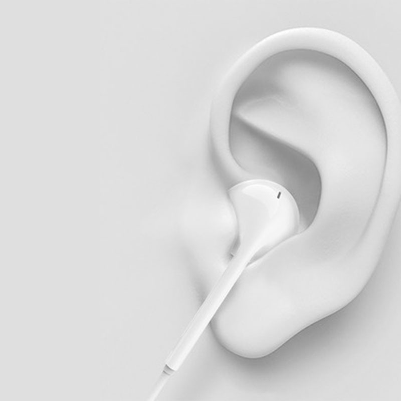名创优品（miniso）时尚重低音乐耳机 个性通用入耳式运动耳塞白色居家其它送爱人朋友礼品