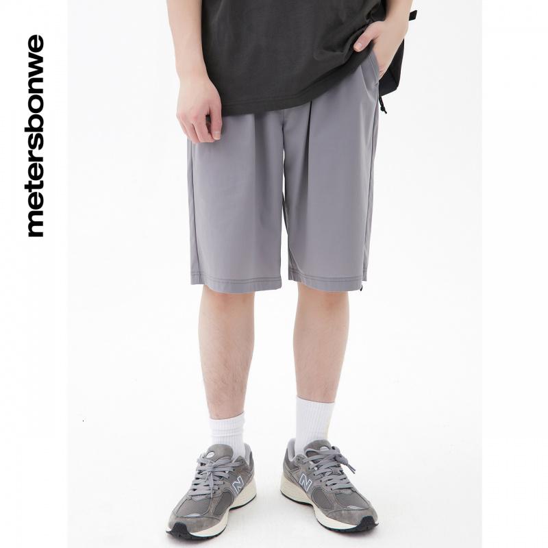 [1件5折价:55]美特斯邦威超薄弹力运动中裤男装百搭夏季男士休闲五分裤