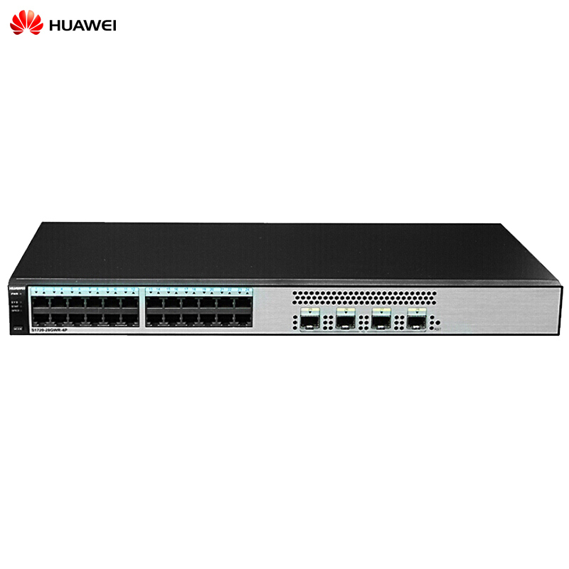 华为(HUAWEI)S1720-28GWR-4P交换机(24个以太网端口,4个千兆SFP,交流供电)