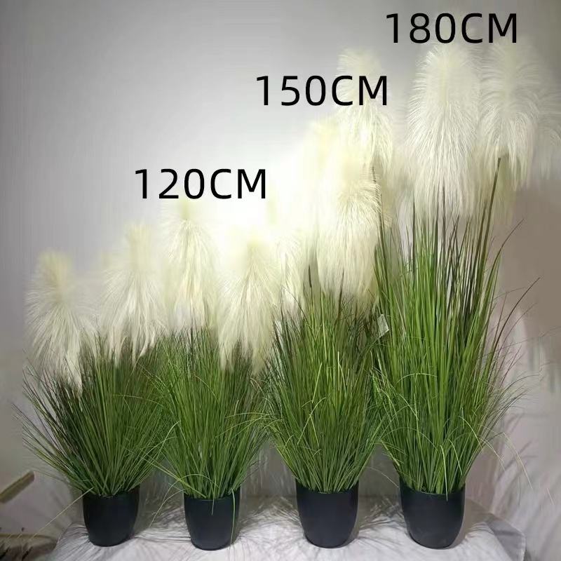 狗尾巴草仿真假草仿真绿植假花箱装饰造景观 每个规格各10盆起售高清大图