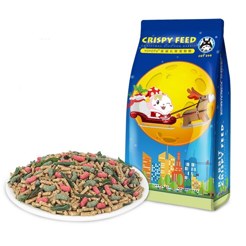 兔粮垂耳兔宠物幼兔饲料荷兰猪豚鼠5斤装兔子营养配方高清大图