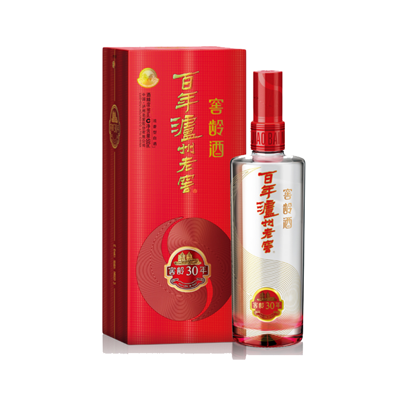 泸州老窖 百年老窖 窖龄30年 38度500ml 浓香型白酒 单瓶高清大图