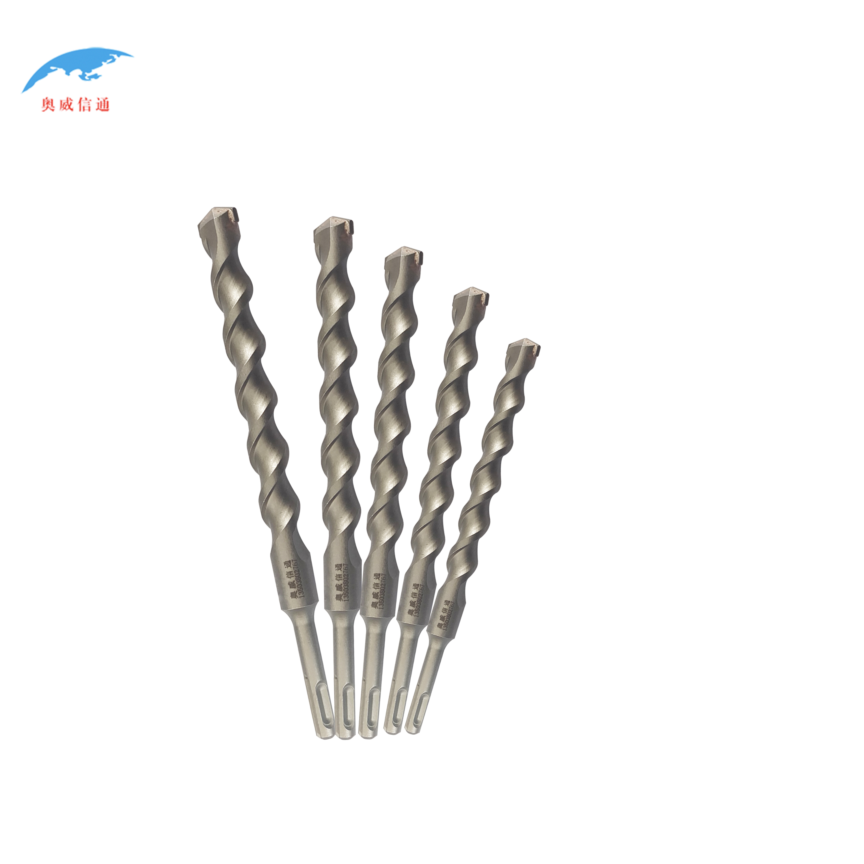 奥威信通冲击钻头过墙钻打孔钻超硬圆柄两坑两槽根参数