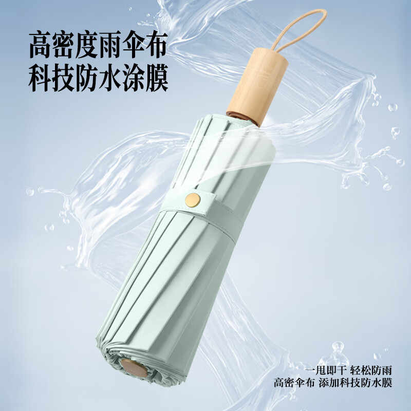 美度雨伞55cm*16k国风彩胶M3165(颜色随机)高清大图