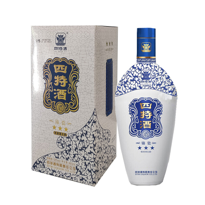 四特 锦瓷三星 52度460ml 单瓶装 (新老包装随机发货)