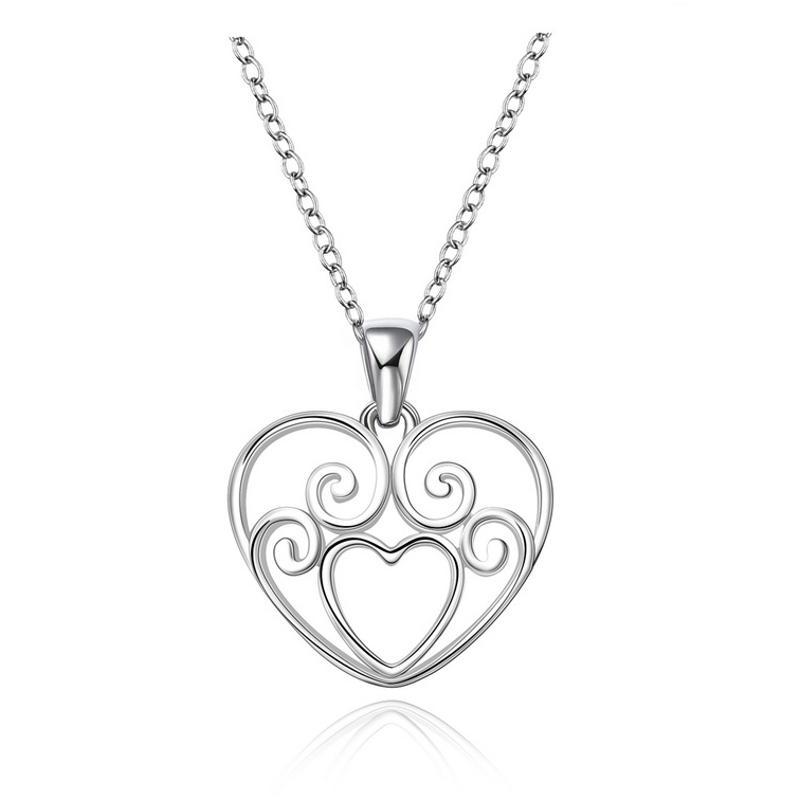 N647 Women Silver Necklace 镀925纯银女项链日韩版锁骨链潮人送女朋友七夕情人节礼物