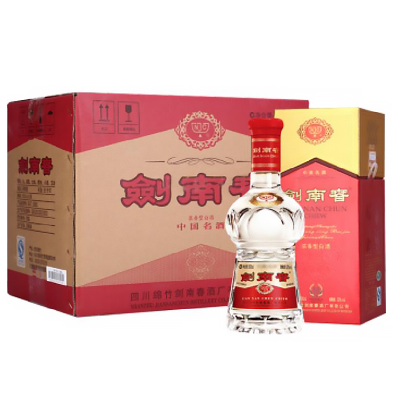 剑南春 水晶剑 52度浓香型白酒500ML(六瓶装)