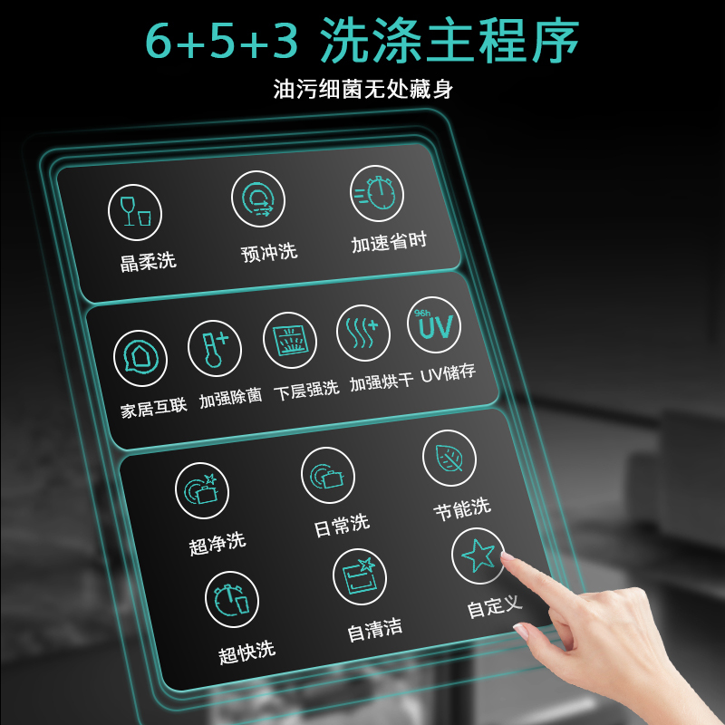 西门子(SIEMENS) 16套除菌 独嵌两用全能舱洗碗机 一级水效 精准涡流洗 智能抽湿烘干 SJ23HB99MC